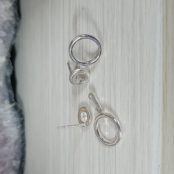 Front/Back Double Bubble Stud Earrings - Picture 6 of 6